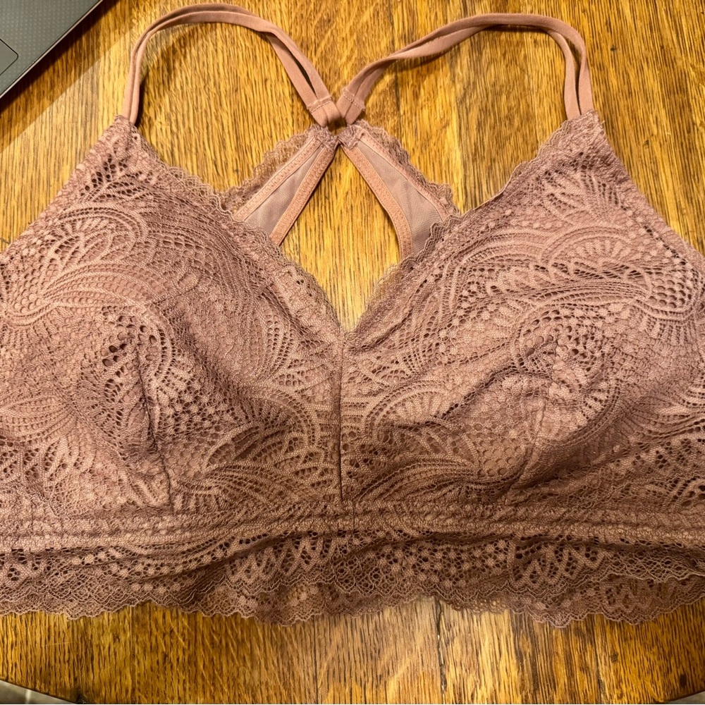 Maurices Delicate Lace‎ Bralette in Soft Mauve
